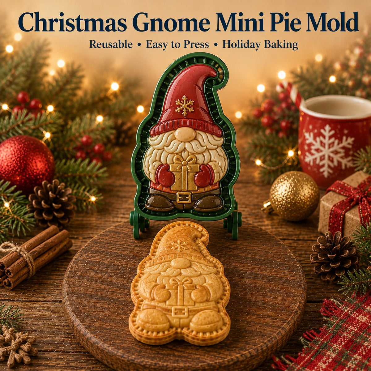 🔥Only $9.99 Last Day Promotion!✨ 🎄16-Design Christmas Mini Pie Mold Collection 🥧