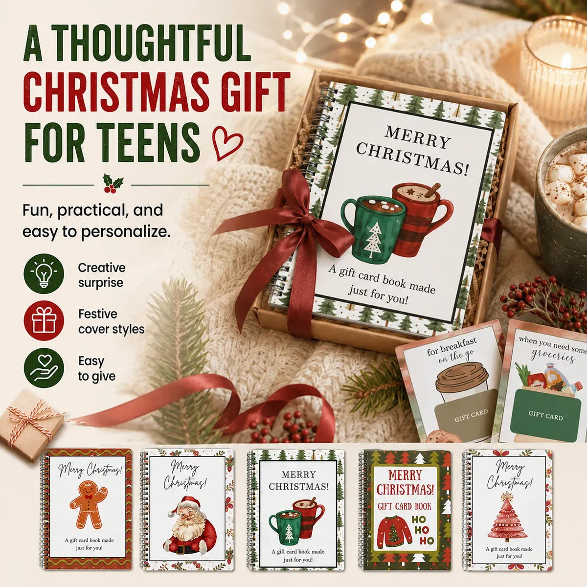 Christmas Gift Card Book