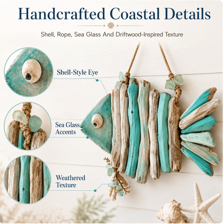 🌊Lighted Coastal FishWall Decor