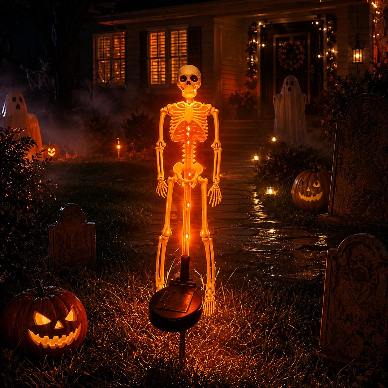 💀 Last Day 50% OFF – Solar Skull Garden Lights with Eerie Color-Changing Glow 🎃