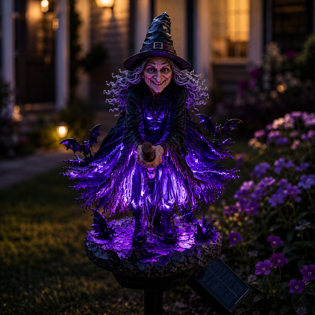 🔥Last Day 49% OFF 🧙‍♀️ Bring Halloween Magic to Your Garden with a Glowing Solar Witch