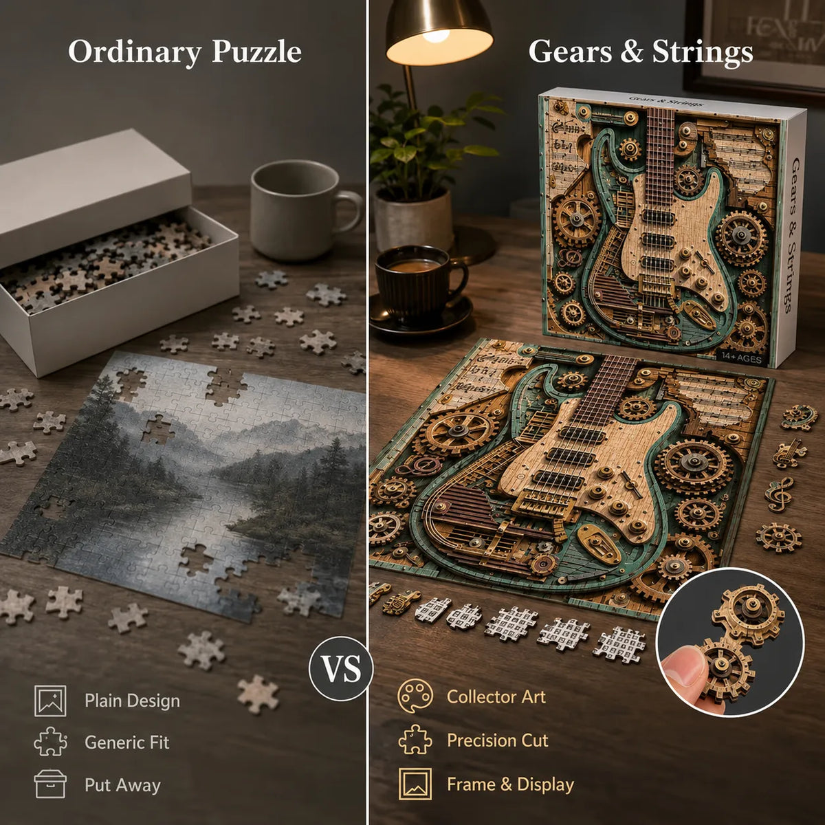 🧩Creative Steampunk Guitar 3D Puzzle🎸