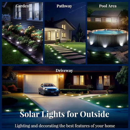 Solar Lights for Outside,12 Pack Solar Lights Outdoor Waterproof