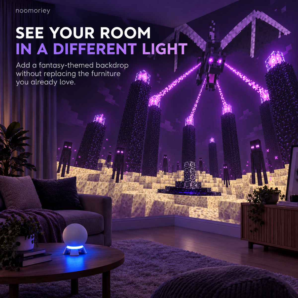 🌆Pixel Fantasy Scene Projector – Ambient Decor for Gaming Rooms