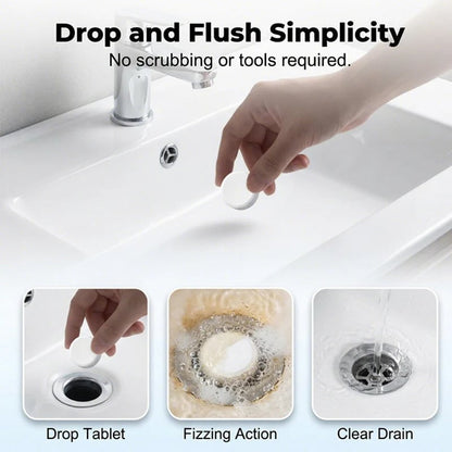 📢📢BUY 2 GET 3 FREE⏰Effervescent Drain Clog Remover Tablets🫧🧼
