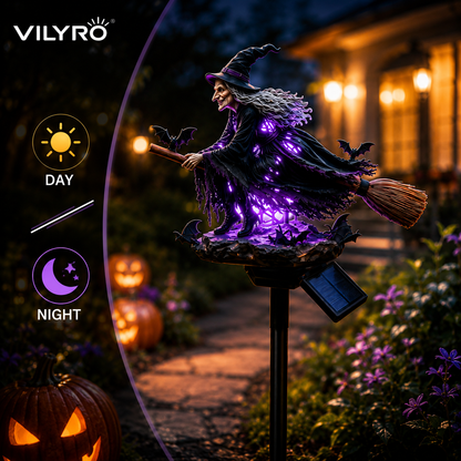 🔥Last Day 49% OFF 🧙‍♀️ Bring Halloween Magic to Your Garden with a Glowing Solar Witch