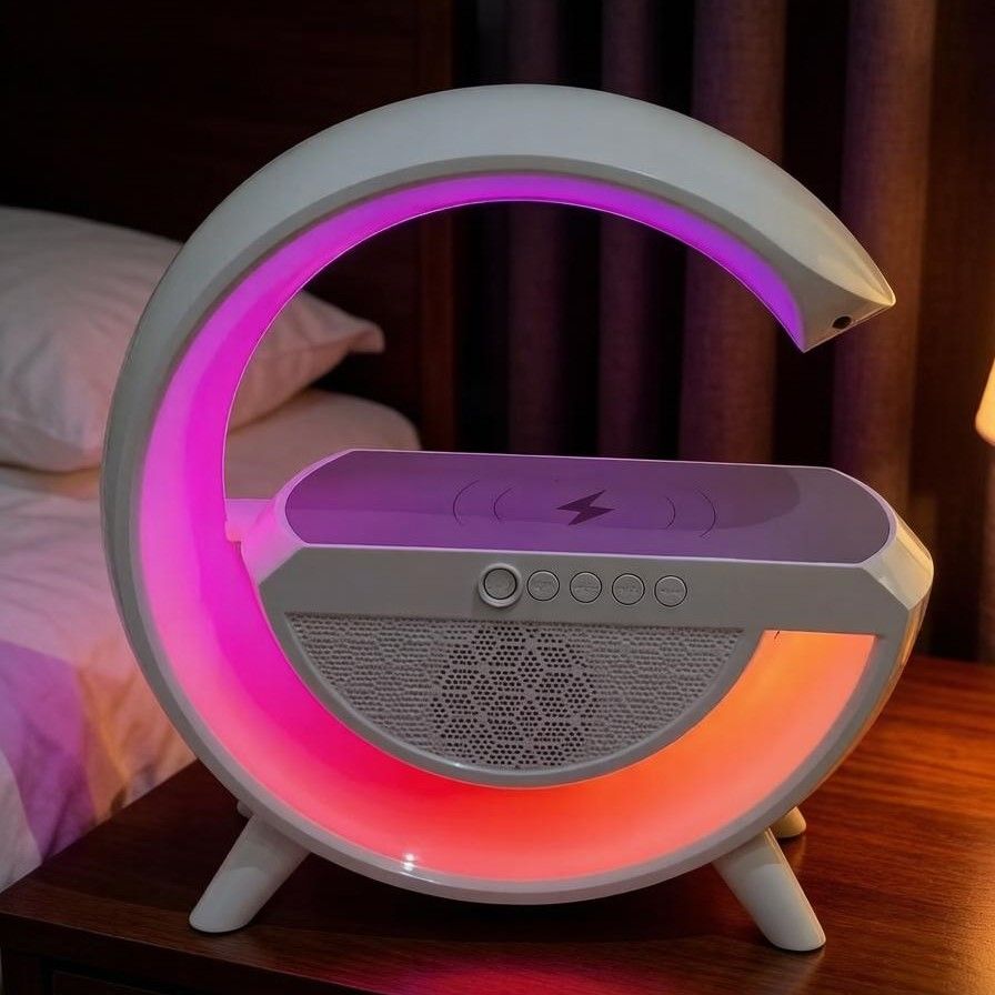 🤩Popular Multifunctional Moonlight Bluetooth Speaker——Wireless Charging and High-Quality Sound