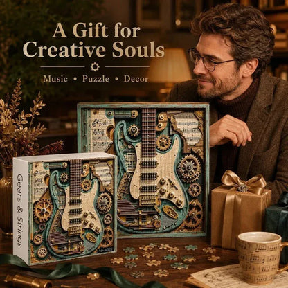 🧩Creative Steampunk Guitar 3D Puzzle🎸