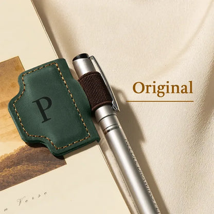 🔥Personalized Magnetic Leather Pen Holder Bookmark