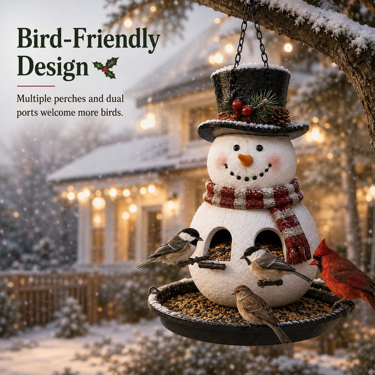 🔥Hot Sale 45% OFF🎄 Christmas Bird Feeder Collection