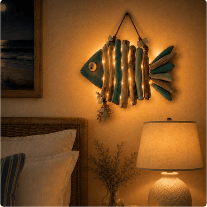 🌊Lighted Coastal FishWall Decor