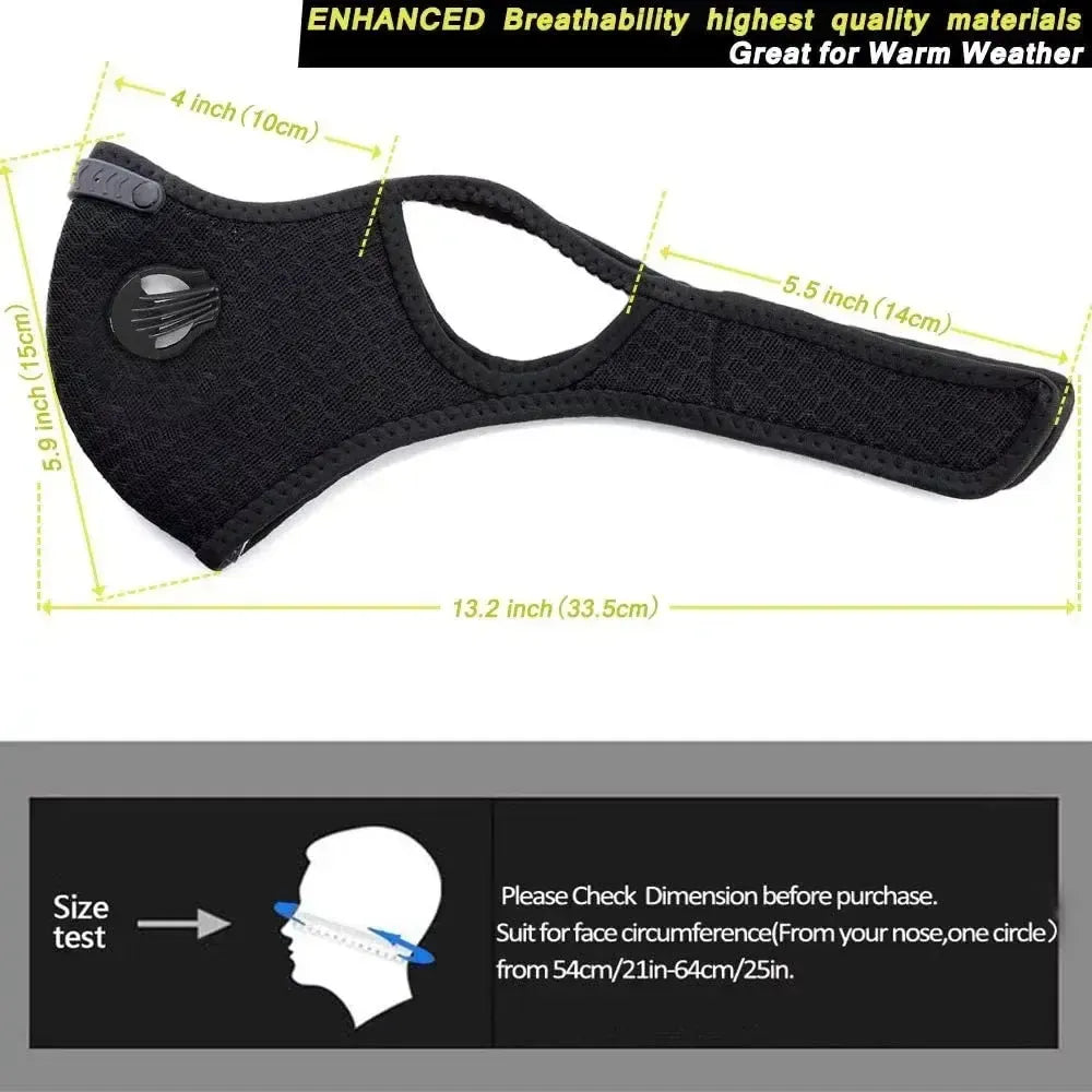 💖Reusable Carbon Filter Dust Mask – Built for Active Lifestyles