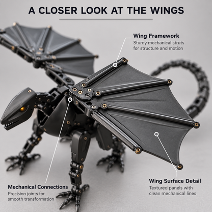This Egg Transforms Into a Dragon 🐉 – 2-in-1 Mechanical Dragon Figure