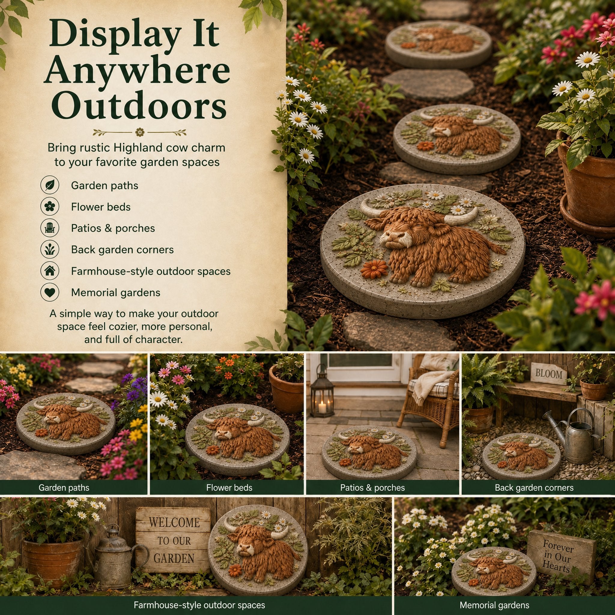 💥 LAST DAY 49% OFF - Reusable Animal-Themed Garden Art Mold – Bring Nature to Life in Your Garden (📦Buy 2 Free Shipping)