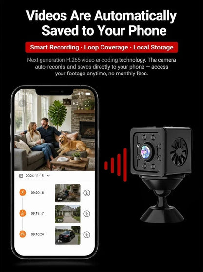 No Wi-Fi & No Wiring Needed — Lifetime Free Self-Networked Smart Camera!