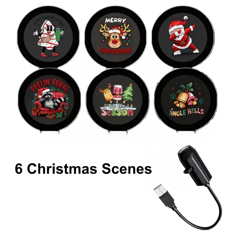 🔥Plug-&-Play HD Christmas Projector – 6 or 10 Festive Scenes