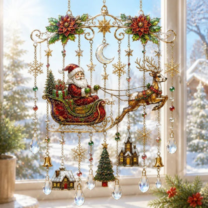 🎄 Limited-Time 50% OFF – Christmas Wind Chime with Crystal Drops🔔