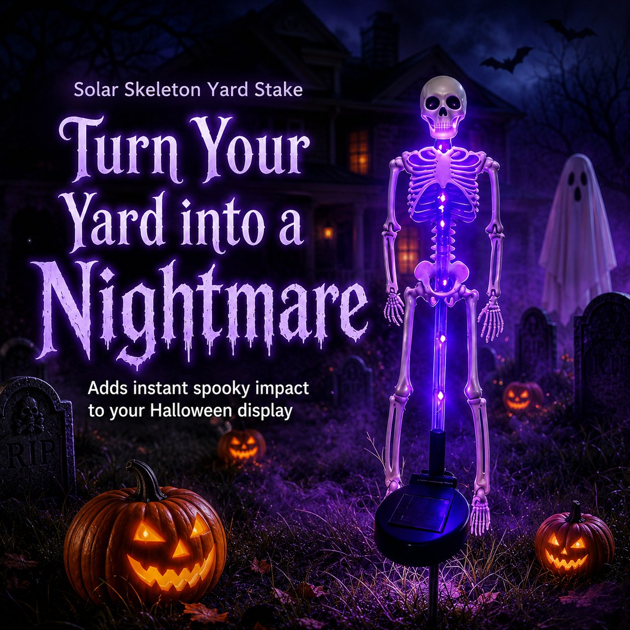 💀 Last Day 50% OFF – Solar Skull Garden Lights with Eerie Color-Changing Glow 🎃