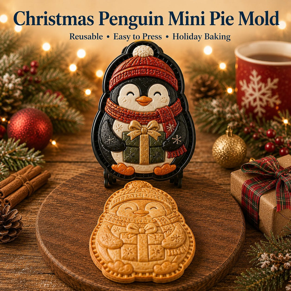 🔥Only $9.99 Last Day Promotion!✨ 🎄16-Design Christmas Mini Pie Mold Collection 🥧