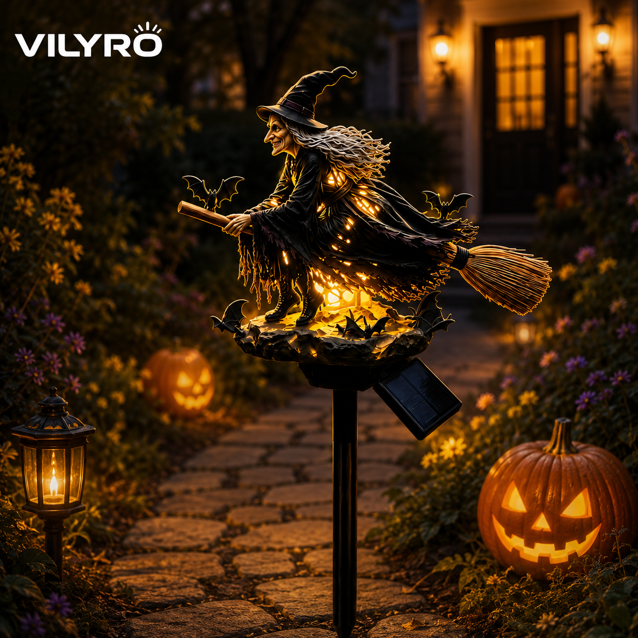 🔥Last Day 49% OFF 🧙‍♀️ Bring Halloween Magic to Your Garden with a Glowing Solar Witch