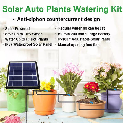 🔥Last Day Free Shipping -Solar Self Watering Plant Drip Irrigation System