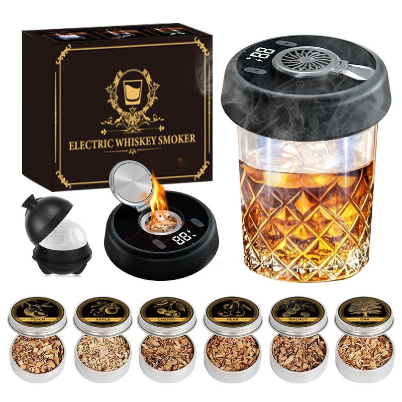 🎁Hot Sale Promotion 49% OFF🔥 Electric Whiskey Smoker Kit