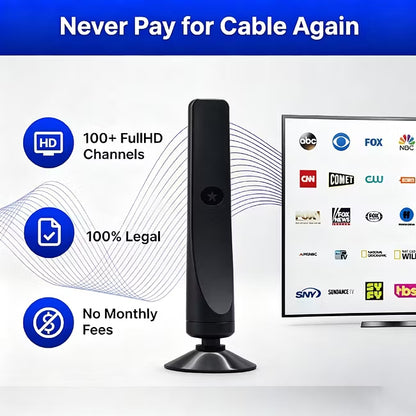 🔥🔥 HD TV Antenna – No Monthly Subscription✅Quick & Easy Setup 📡