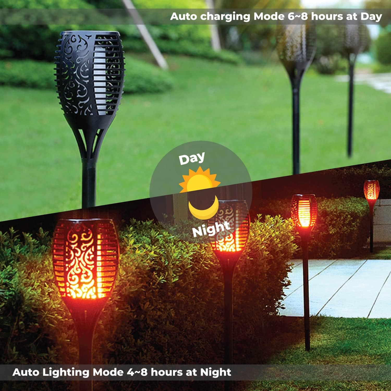 Flickering Flame Solar Garden Lights