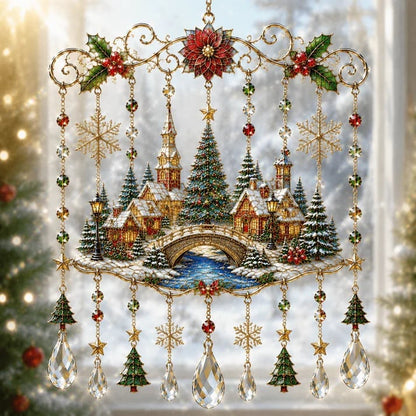 🎄 Limited-Time 50% OFF – Christmas Wind Chime with Crystal Drops🔔