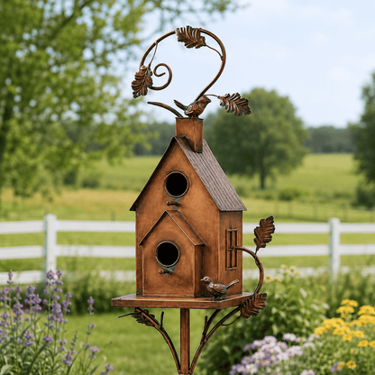 🔥Last Day 68% OFF Sola🔥-❤🐦Handmade Iron Birdhouse❤