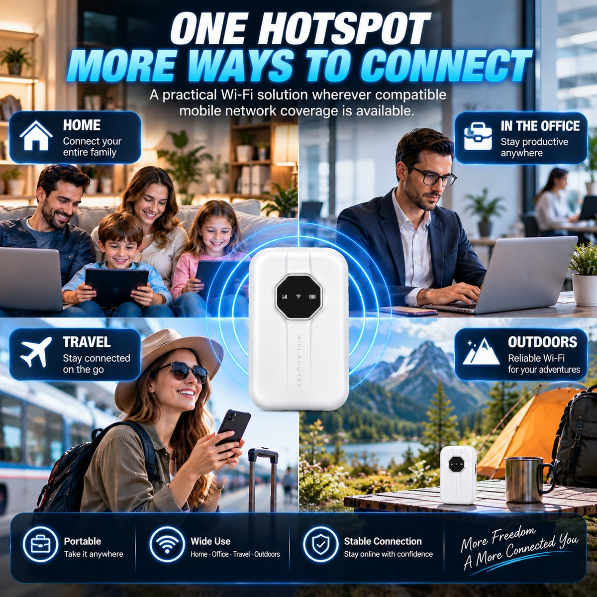 📶 Portable Wi-Fi 6 Mobile Hotspot