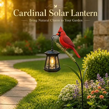 🔥Hot Sale 49% OFF🐦 Cardinal Solar Light—A Beautiful Garden Light That Feels Full of Life
