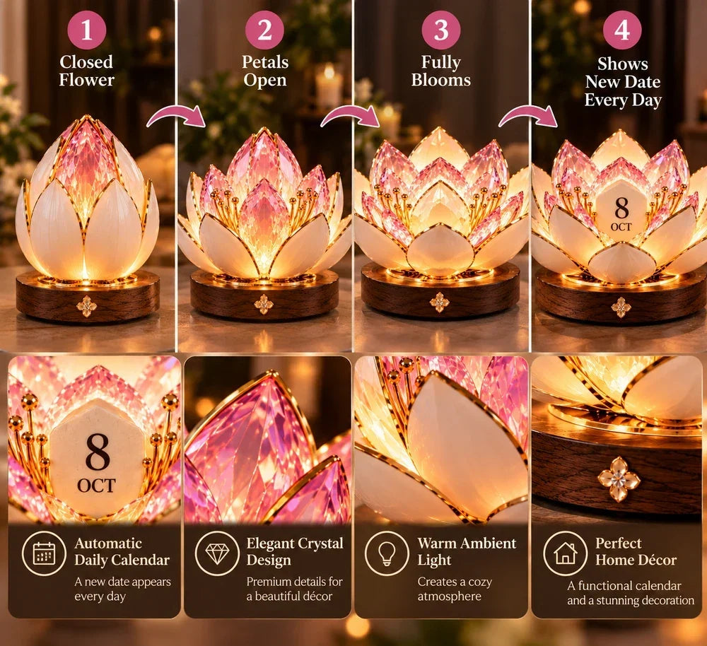 ⭐2026 USA Sale: Up to 50% OFF -✨Automatic Blooming Perpetual Calendar
