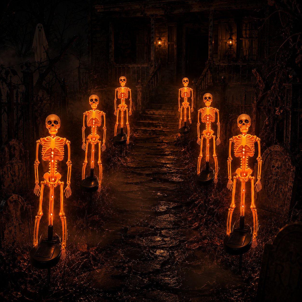 💀 Last Day 50% OFF – Solar Skull Garden Lights with Eerie Color-Changing Glow 🎃