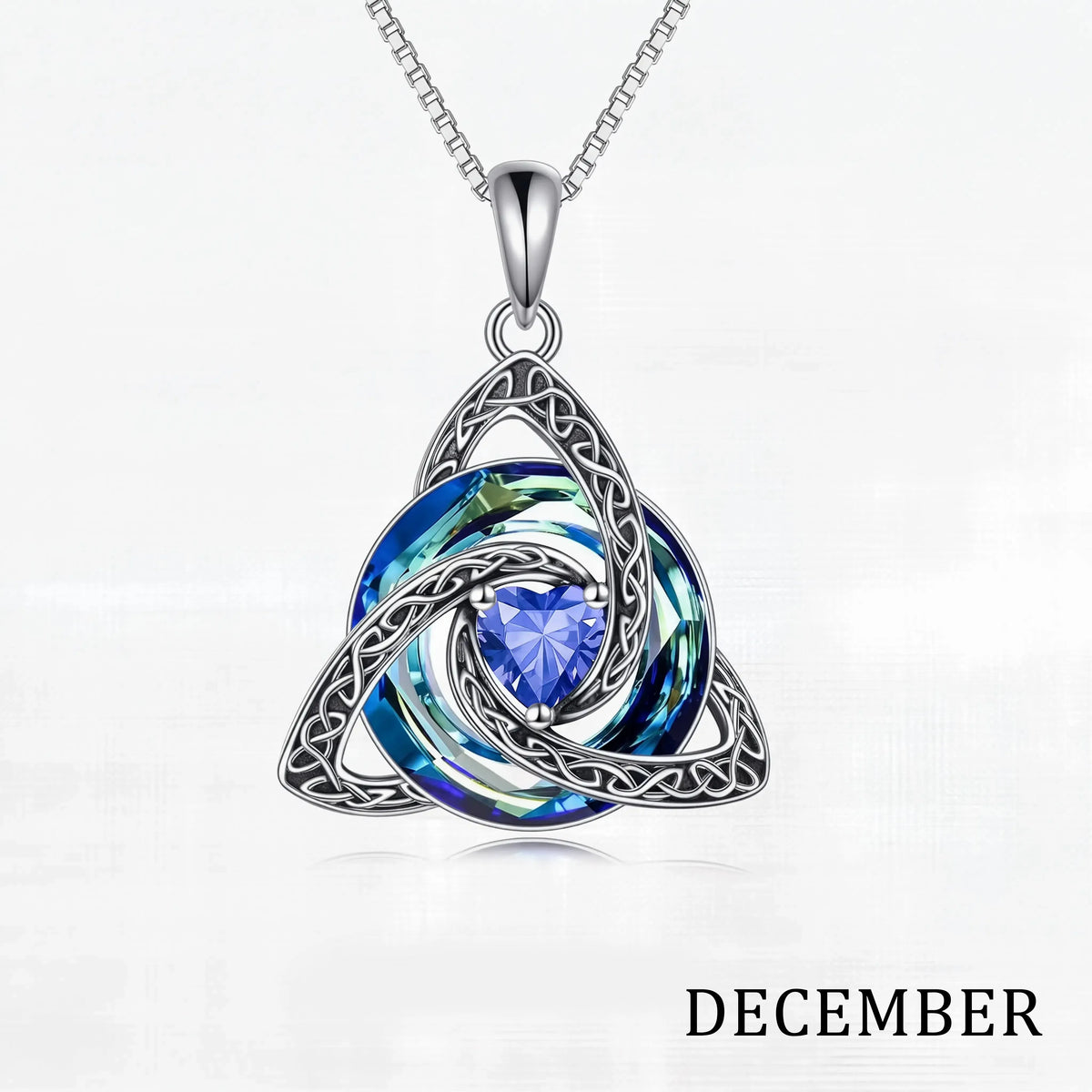 💖 Personalized Birthstone Celtic Knot Necklace for Women 🎁