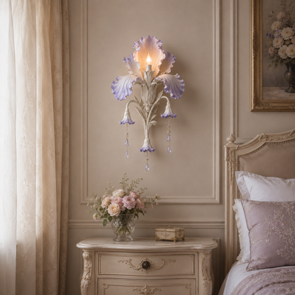 🕯️Enchanted Iris Bloom Wall Sconce