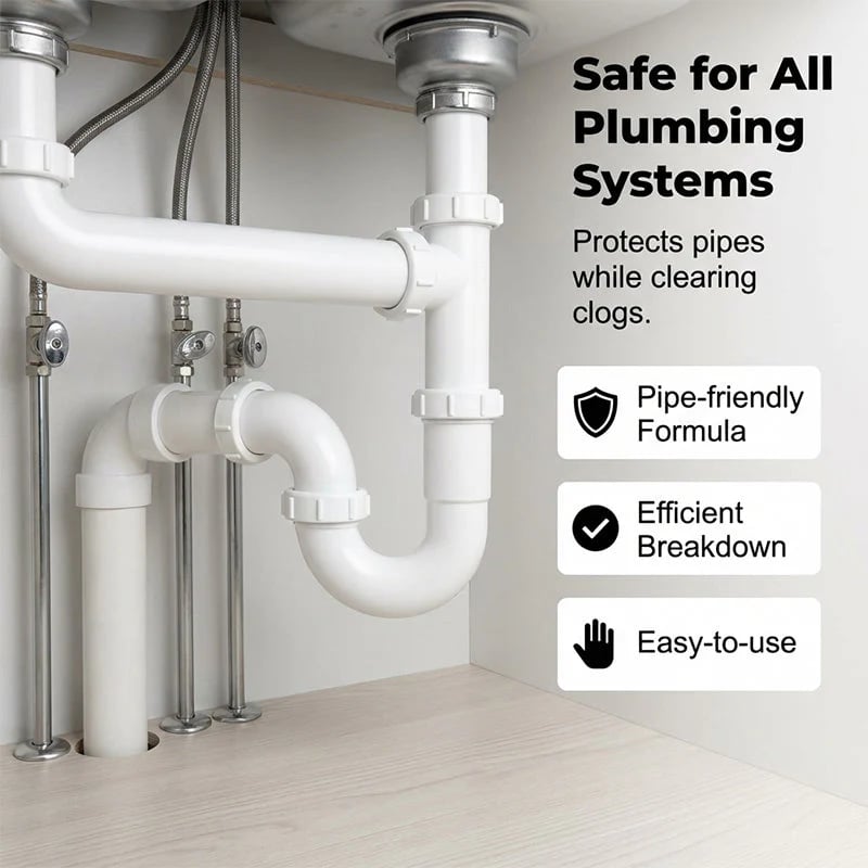 📢📢BUY 2 GET 3 FREE⏰Effervescent Drain Clog Remover Tablets🫧🧼