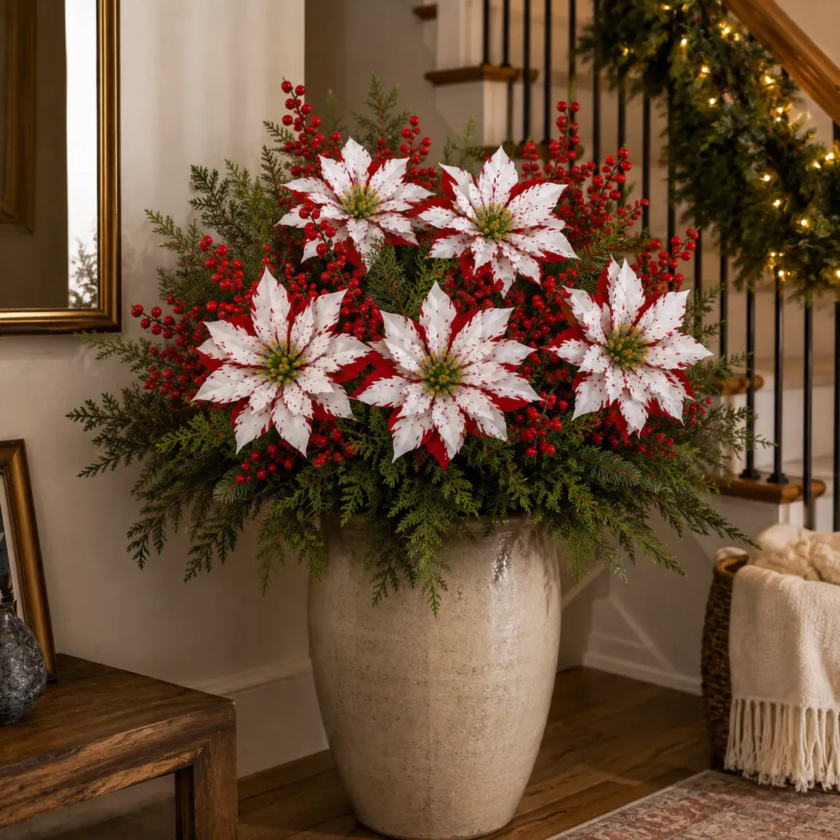 🔥Christmas Poinsettia Planter Inserts