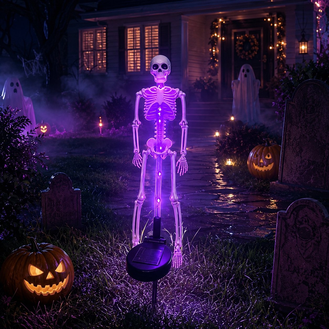 💀 Last Day 50% OFF – Solar Skull Garden Lights with Eerie Color-Changing Glow 🎃