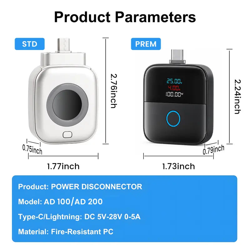 140W USB-C Auto-Disconnect Power Bank with Overcharge Protection