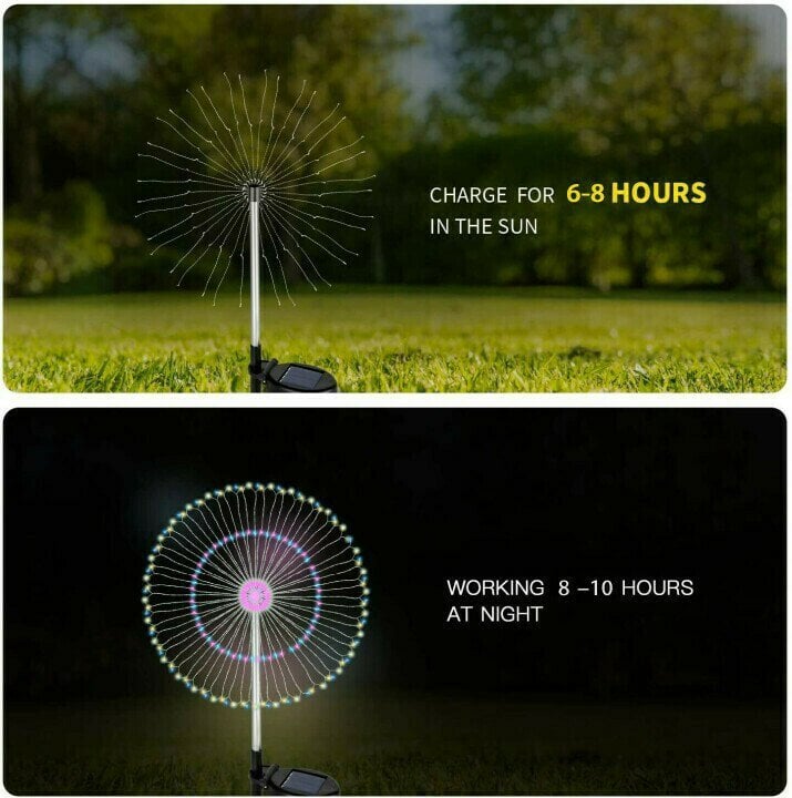 🔥LAST DAY 60% OFF - 🎁Waterproof Solar Garden Fireworks Lamp