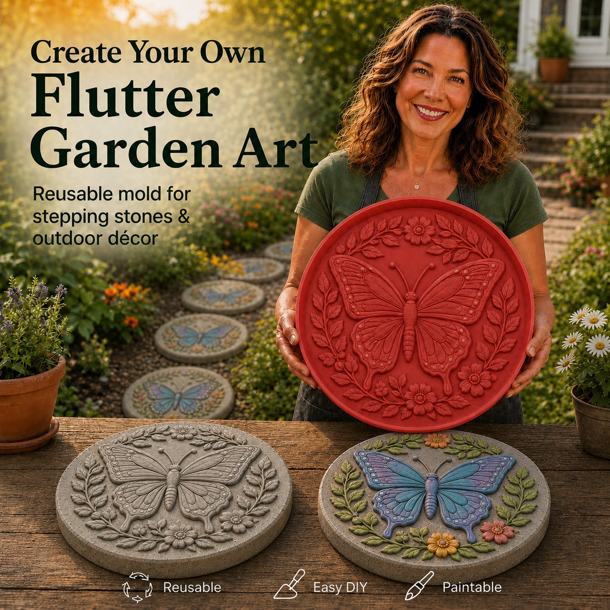💥 LAST DAY 49% OFF - Reusable Animal-Themed Garden Art Mold – Bring Nature to Life in Your Garden (📦Buy 2 Free Shipping)