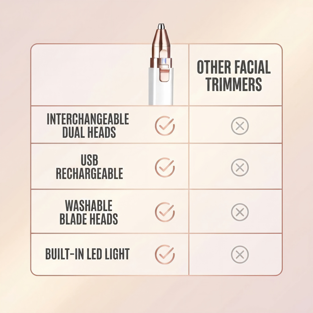 The 2-in-1 Facial Trimmer & Brow Shaper