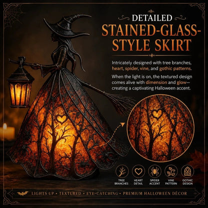 ✨Last Day 49% OFF✨Halloween Witch Lamp Tabletop Decoration