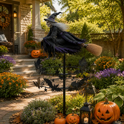 🔥50% Off Last Day -Halloween Early Bird Special🧙‍♀️ The Enchanted Witch Garden Wind Spinner