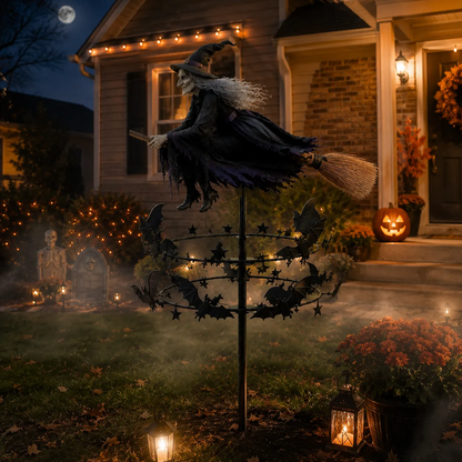🔥50% Off Last Day -Halloween Early Bird Special🧙‍♀️ The Enchanted Witch Garden Wind Spinner