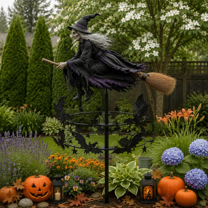 🔥50% Off Last Day -Halloween Early Bird Special🧙‍♀️ The Enchanted Witch Garden Wind Spinner
