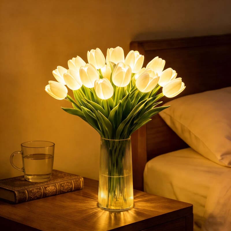 Romantic Tulip LED Flower Lamp