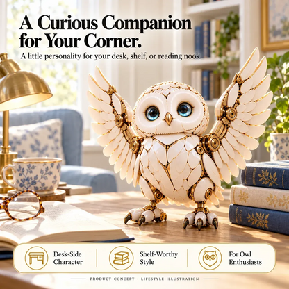 🦉✨ Mechanical Owl Egg – 2-in-1 Transforming Mecha Figure
