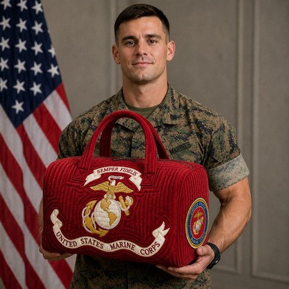 100% Handmade Marine Corps Bag(𝐌𝐢𝐜𝐡𝐚𝐞𝐥 𝐊𝐞𝐧𝐭 𝐇𝐚𝐧𝐝𝐦𝐚𝐝𝐞)